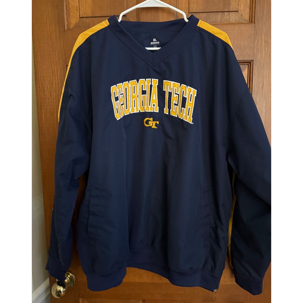 Georgia Tech Jackets‎ Embroidered Mens Sweatshirt Size XL Navy College Football